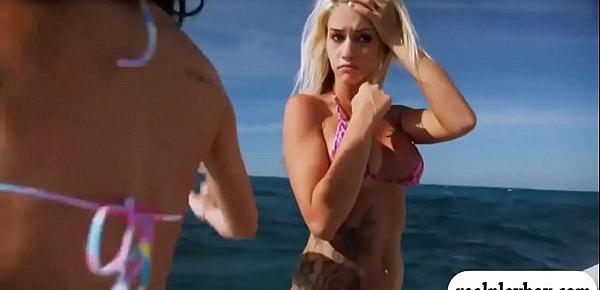  Badass babes spear fishing while naked and visit the crocs